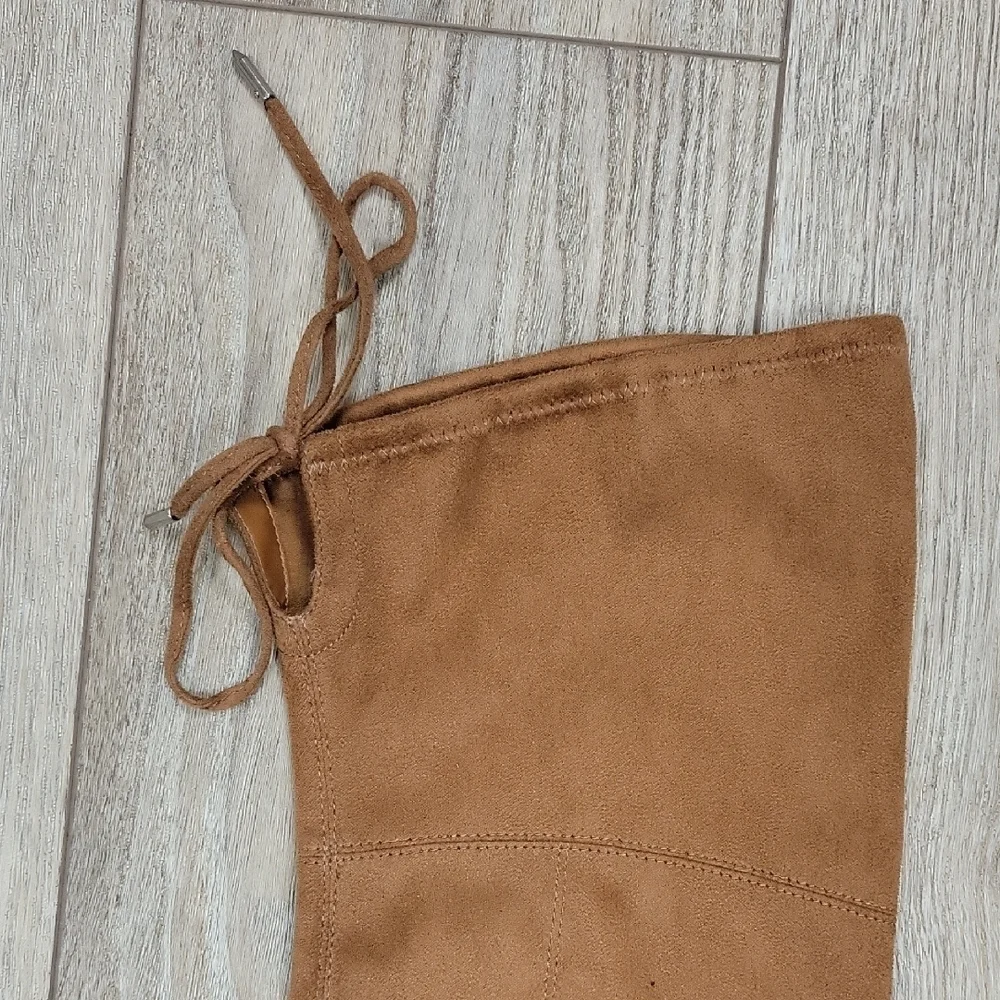 Marc Fisher Brown Over-the-Knee Boots with Block Heel